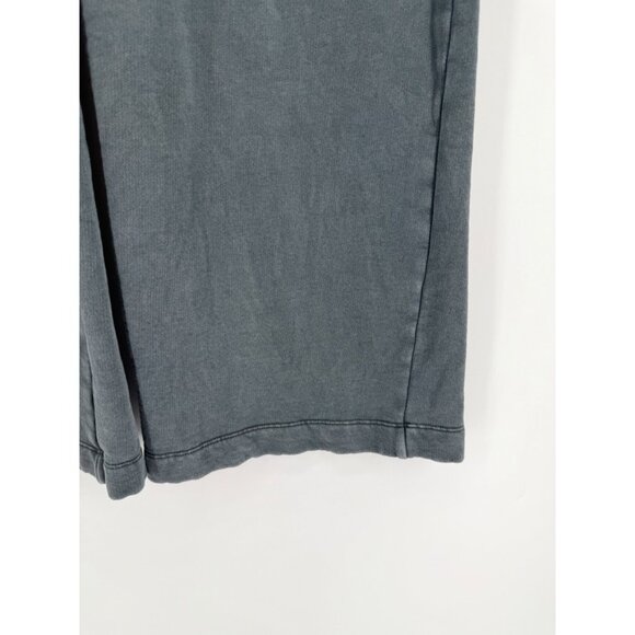 Zara Distressed Wide Leg Pull-On Gray Sweatpants Women Sz S - Picture 3 of 8